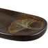 Wooden Serving Platter with Brass Detailing